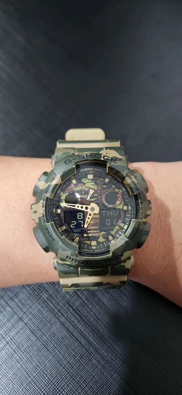 Relógio Casio G-shock Ga-100cm Camuflado