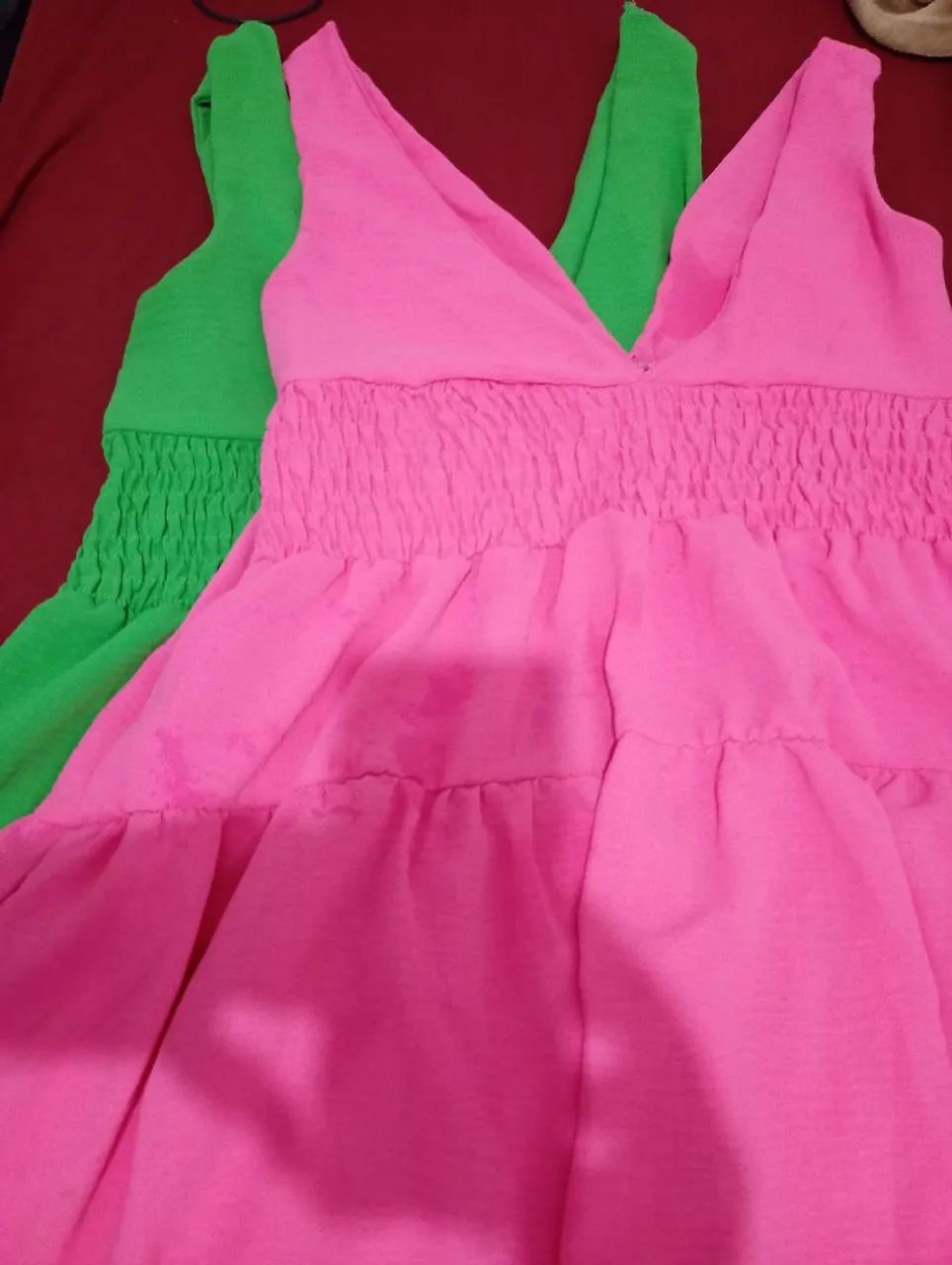 Vendido tamanho unico rosa é verde  - Foto 3