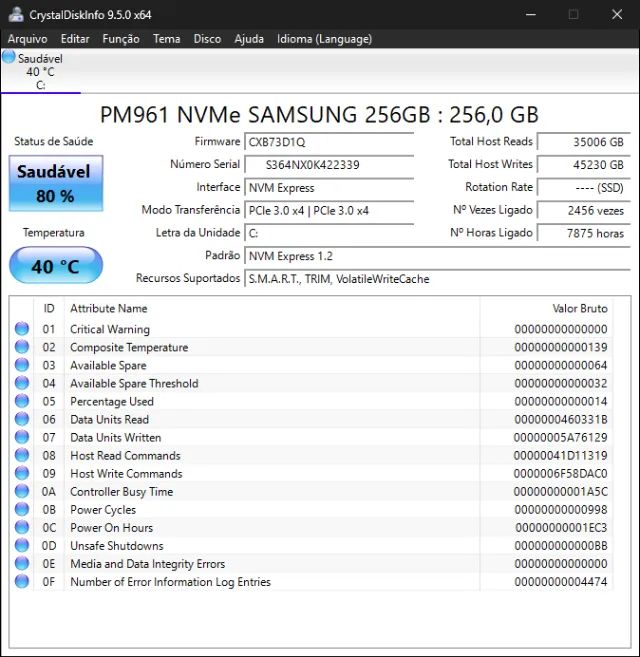 SSD nvme Samsung 256gb 2280  - Foto 2