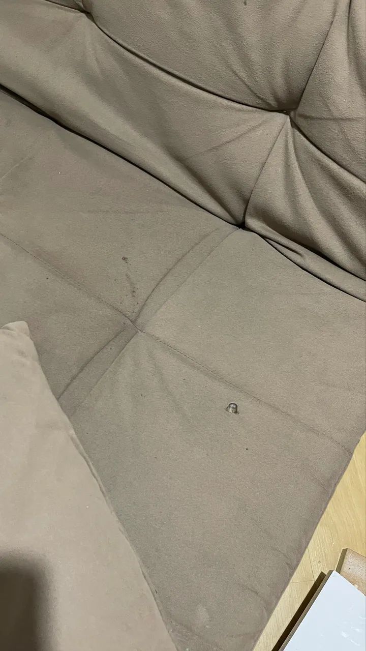 Sofá-cama 3 lugares marrom  - Foto 4