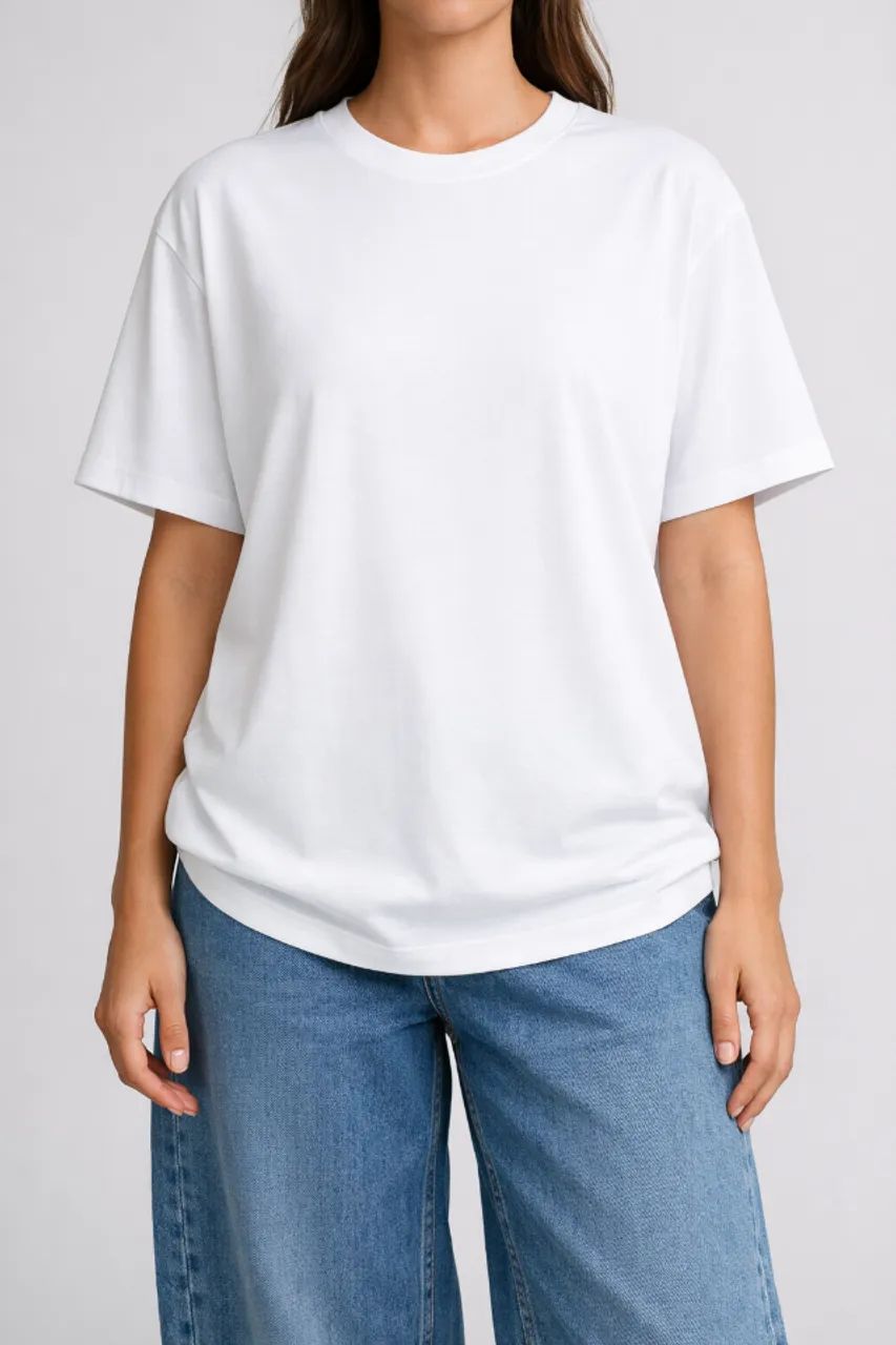 Camiseta casual feminina 100% algodão - Foto 3
