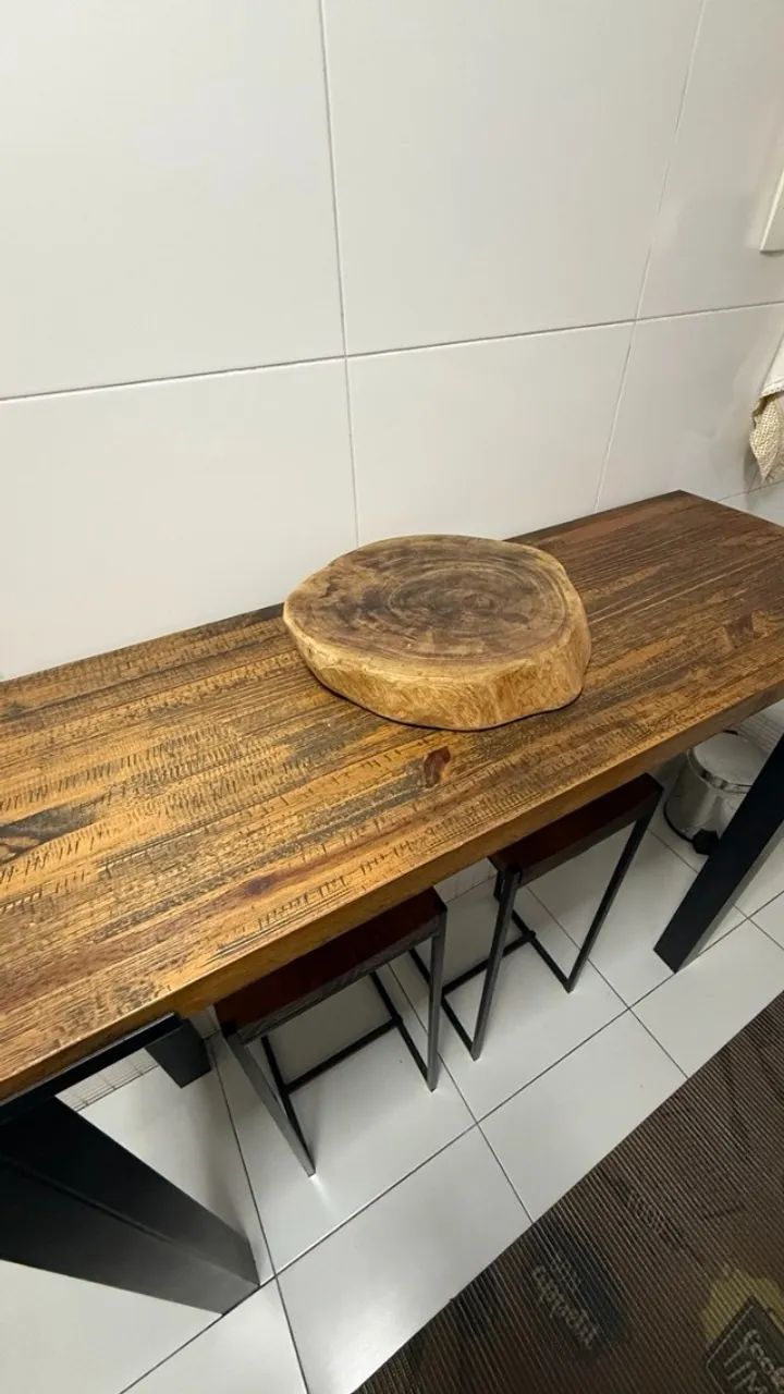 Renar Móveis | bancada + 2 banquetas altas - Foto 4