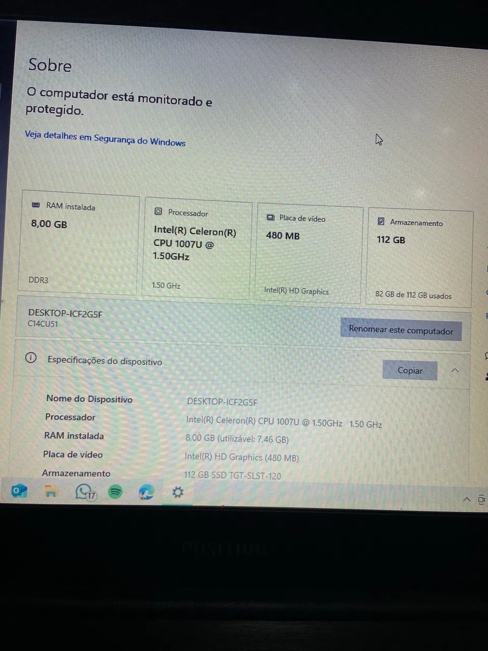 Notebook 8gb 120gb - Foto 2