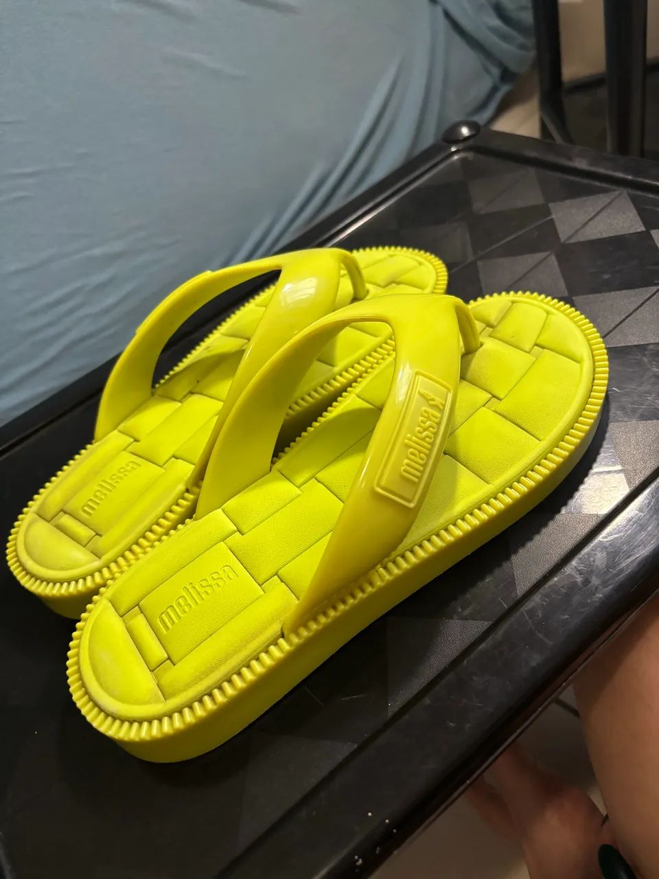 Melissa Cozy Flip Flop verde-neon nº 37 original - Calçados