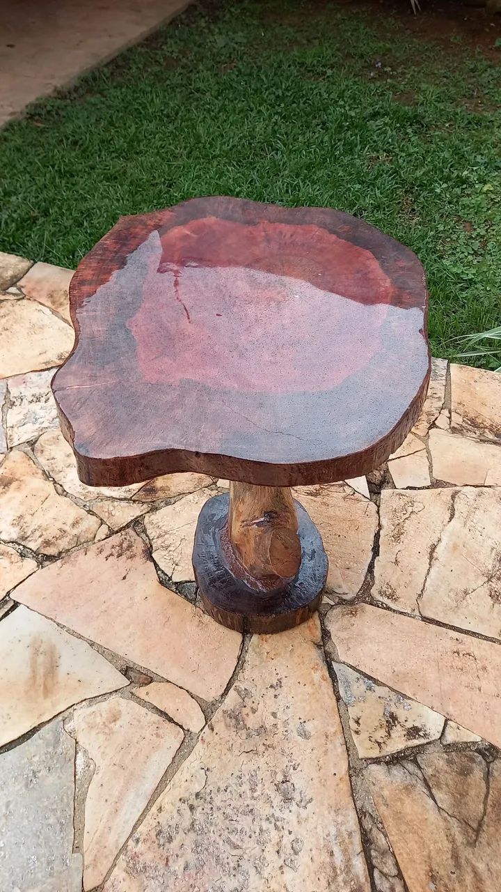 Mesa Rustica em Madeira Maciça Resinada - Foto 3