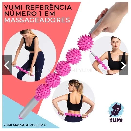 Bastão de Massagem com Bolas Espinhadas Móveis - Foto 3