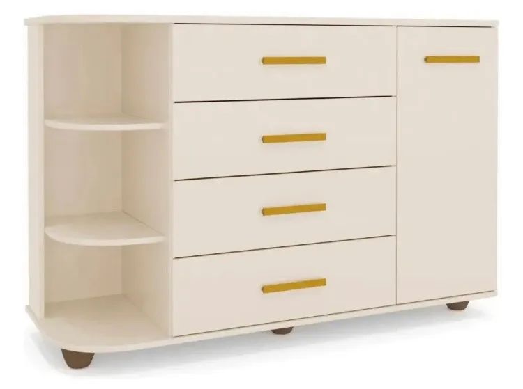 Cômoda Infantil Off White com Cantoneira  - Foto 3