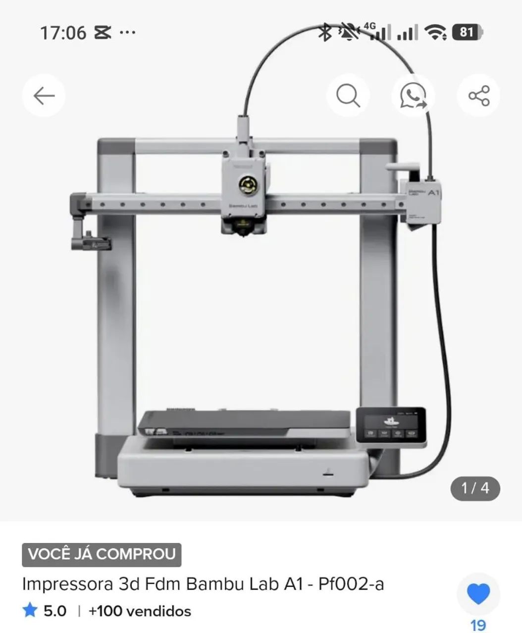 Impressora bambu A1 - Foto 2