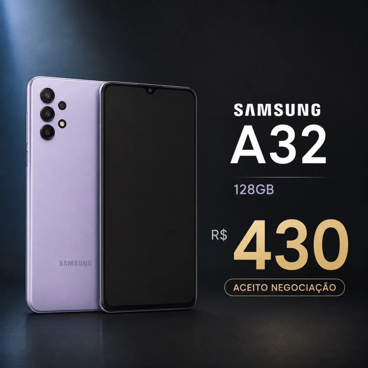 Celular Samsung A32 - Usado em Bom Estado - 128gb