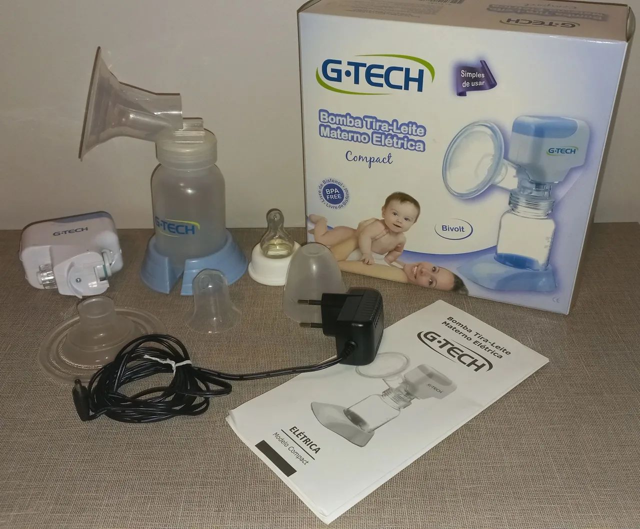 Bomba extratora de leite elétrica G-tech<br>R$ 100,00