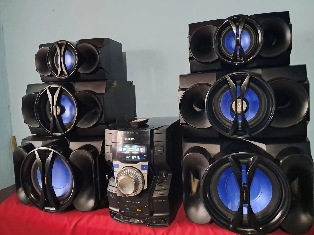 Som Mini System Philips TOP 1.600 Watts Rms,6 Caixas,Bluetooth,2 Usb, Aux - Foto 3