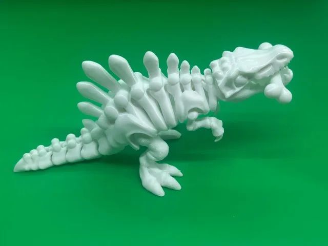 Epinossauro Articulado 3D Branco - Foto 5