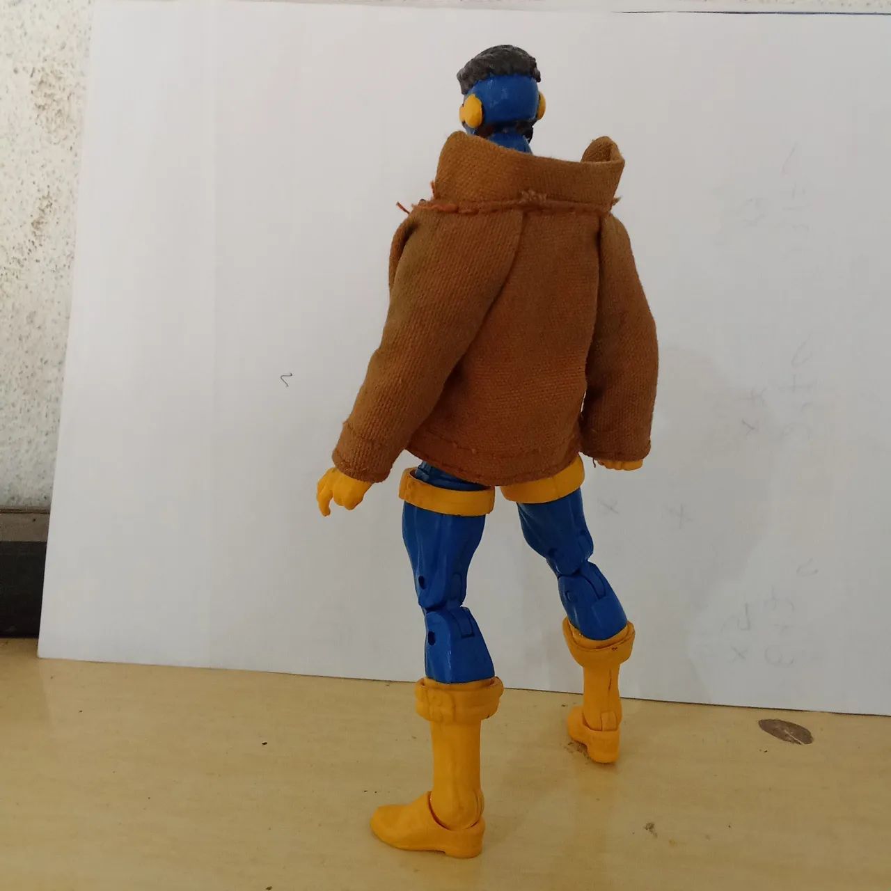 Jaqueta e cabeça Head Custom Cyclops Marvel legends. - Foto 4