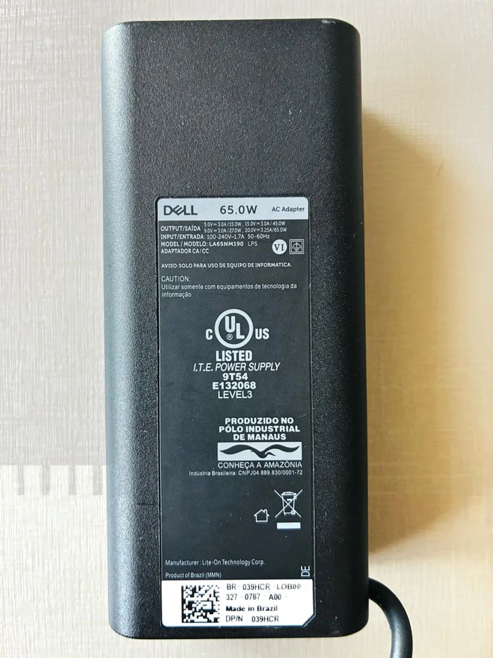 Fonte / Carregador DELL 65w USB-C - Foto 2