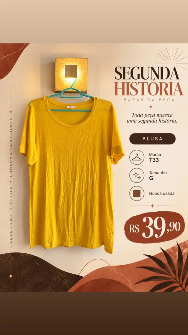 BLUSA T33 mostarda