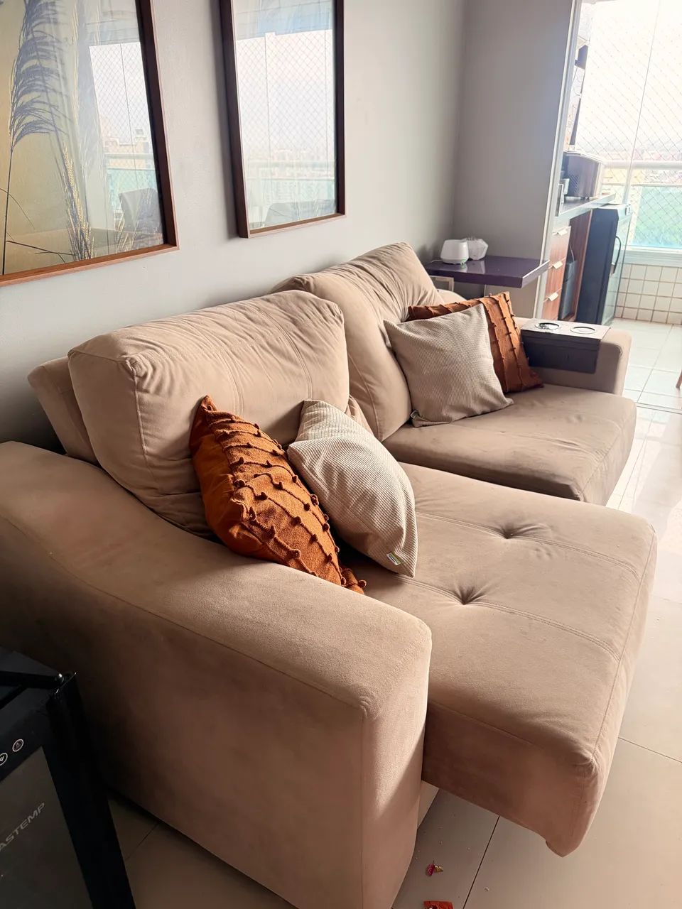VENDO SOFÁ 3 LUGARES JACAÚNA  - Foto 4