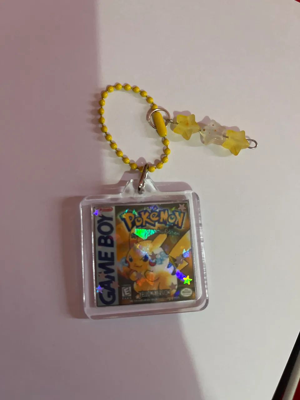 Chaveiro artesanal Pokemon yellow pikachu