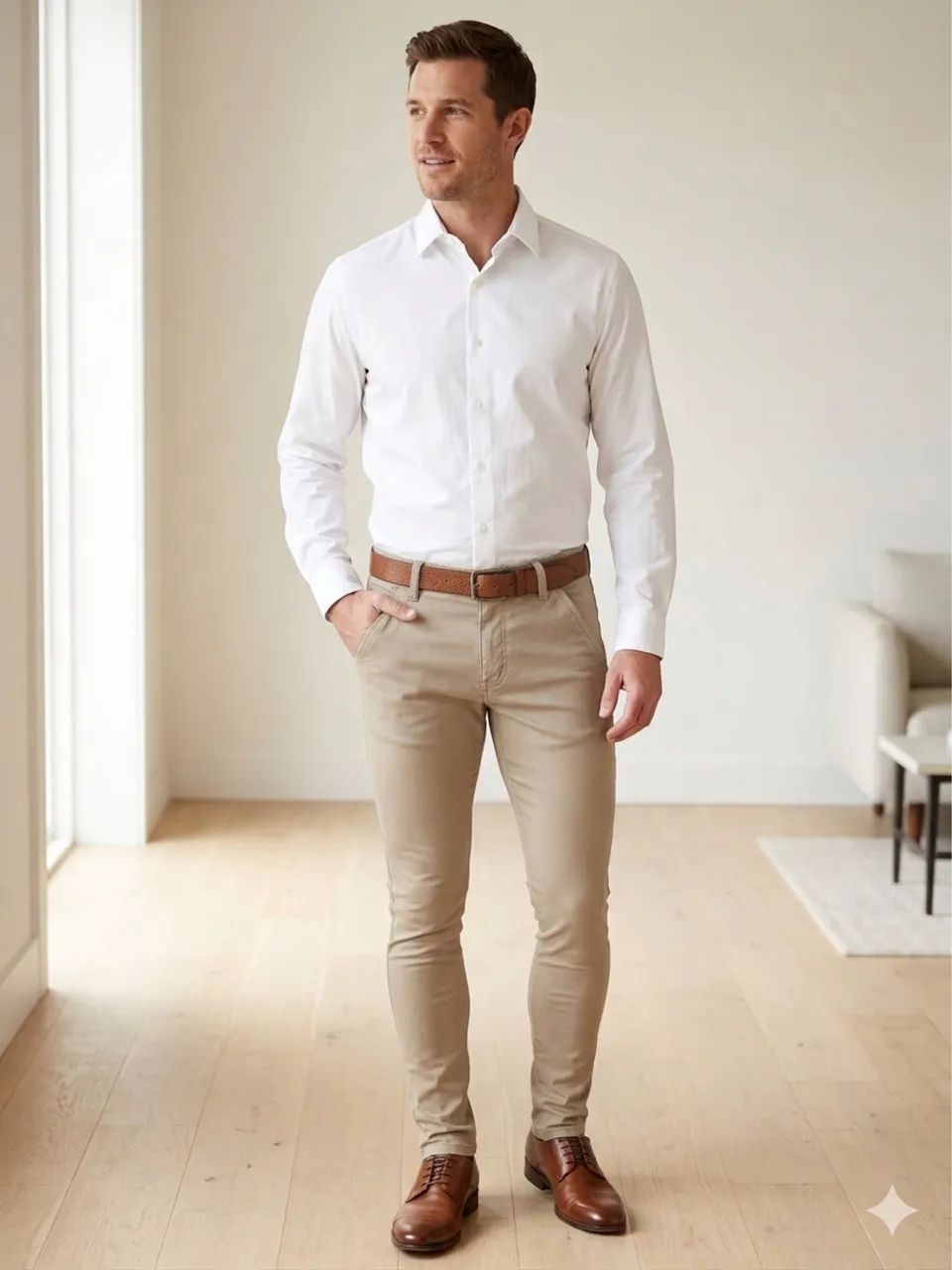 Calça sarja Calvin Klein tamanho 36, com elastano, skinny  - Foto 4