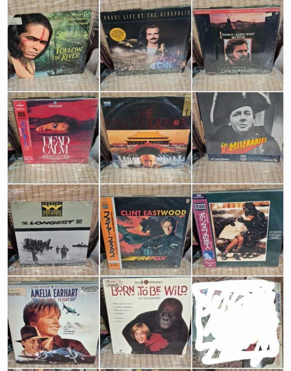 Laserdisc coleção com 11 Lps sendo alguns duplos em perfeito estado de conservação 