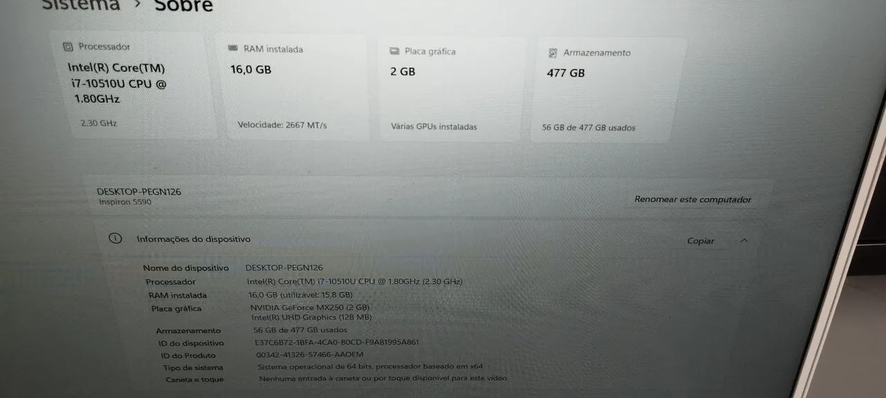 Notebook Dell Inspiron 5590 - Foto 3
