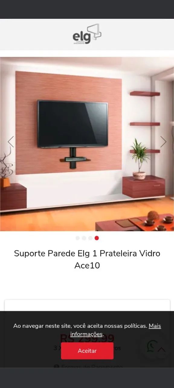 ( 04 ) SUPORTES (PRATELEIRAS) de PAREDE 
