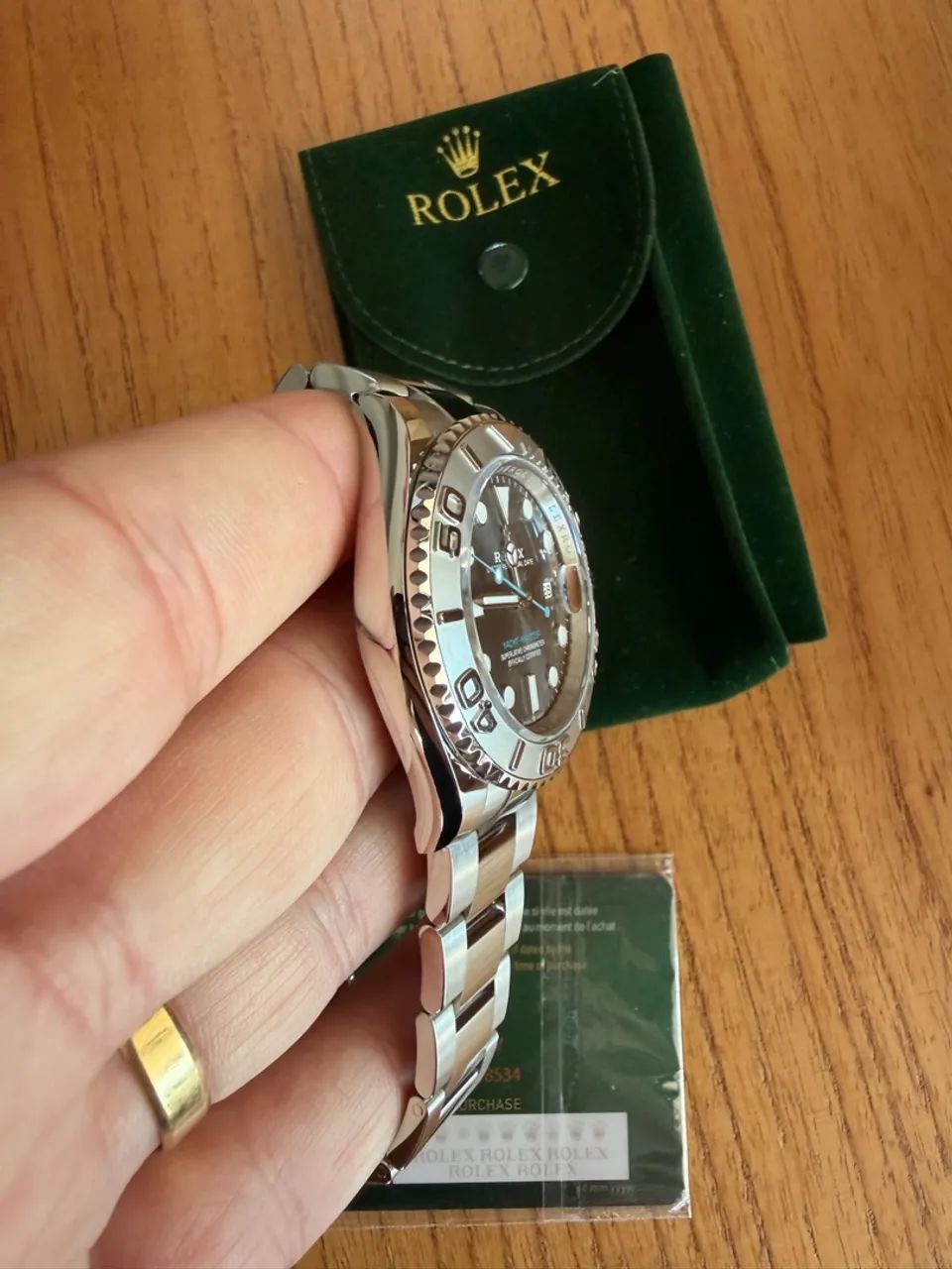 Yacht master Rhodium ERF Free sprung - Foto 4