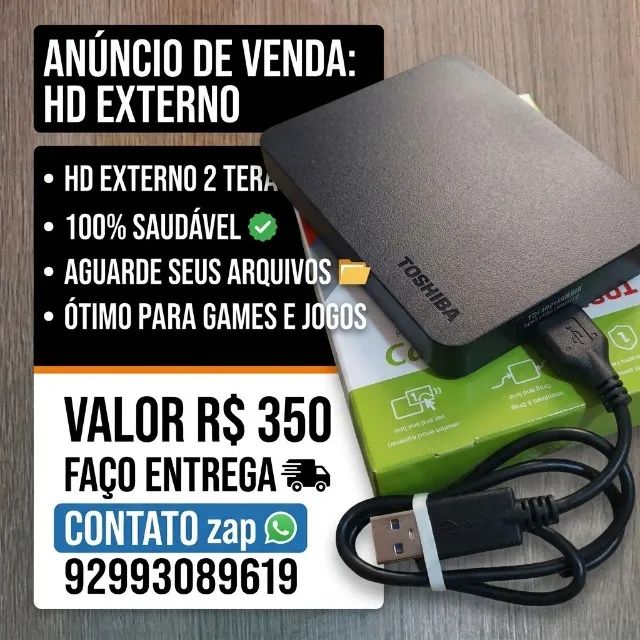 Hd externo 2mil gigas 2 teras