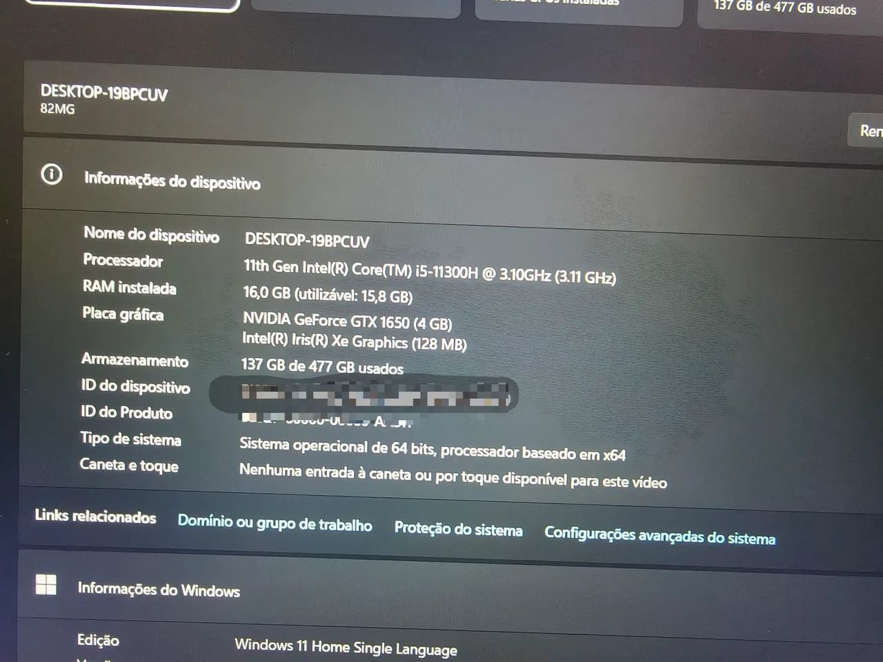 Notebook Ideapad gaming - Roda tudo  - Foto 3