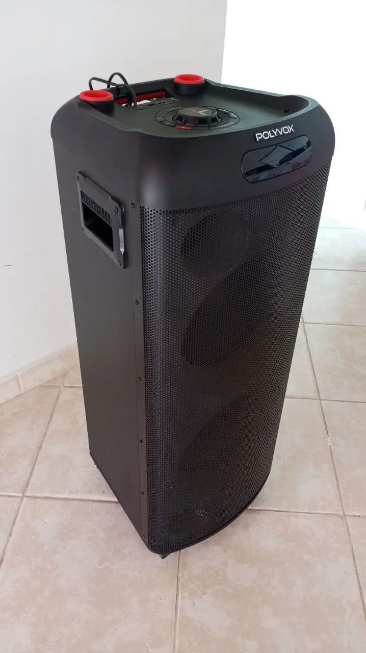 Caixa som Polyvox 2000W bivolt Ótimo estado - Foto 2