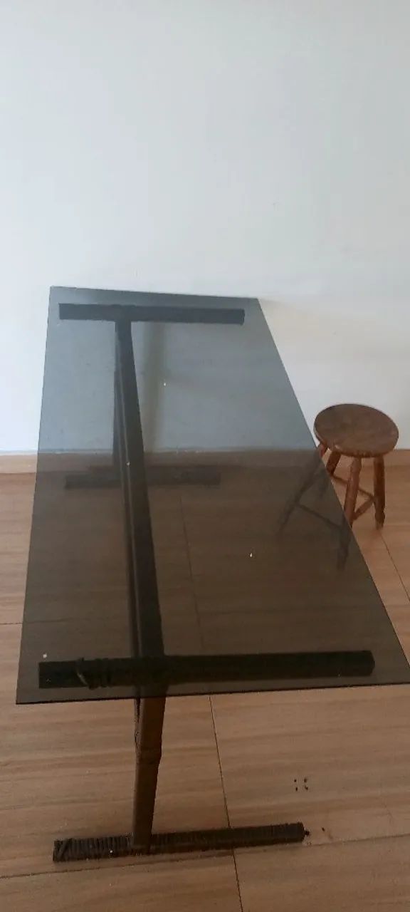 Mesa de vidro, com fibra - Foto 2