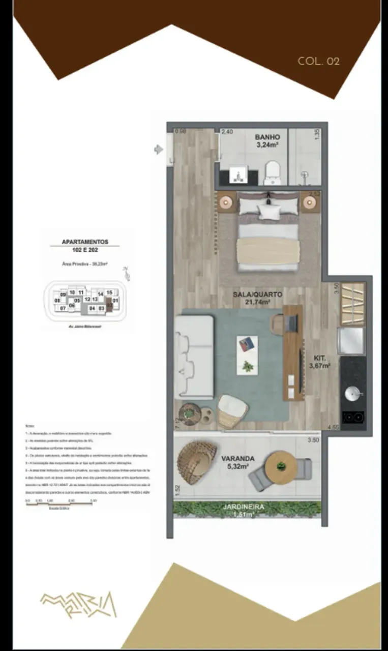 PLANTA 38m²