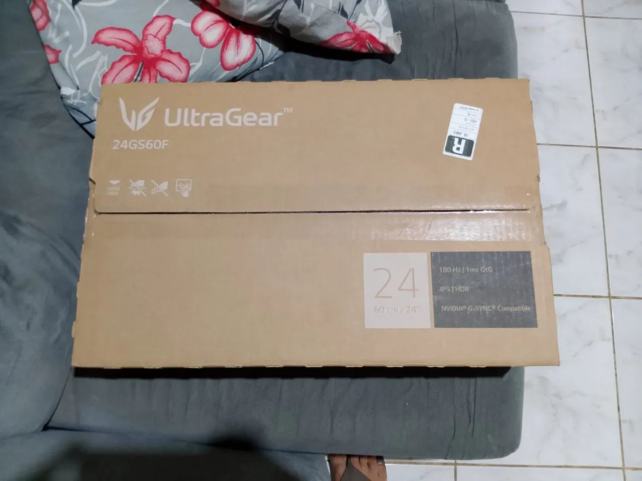 monitor gamer LG ULTRAGEAR 180HZ 1ms GtG 24 polegadas - Foto 2