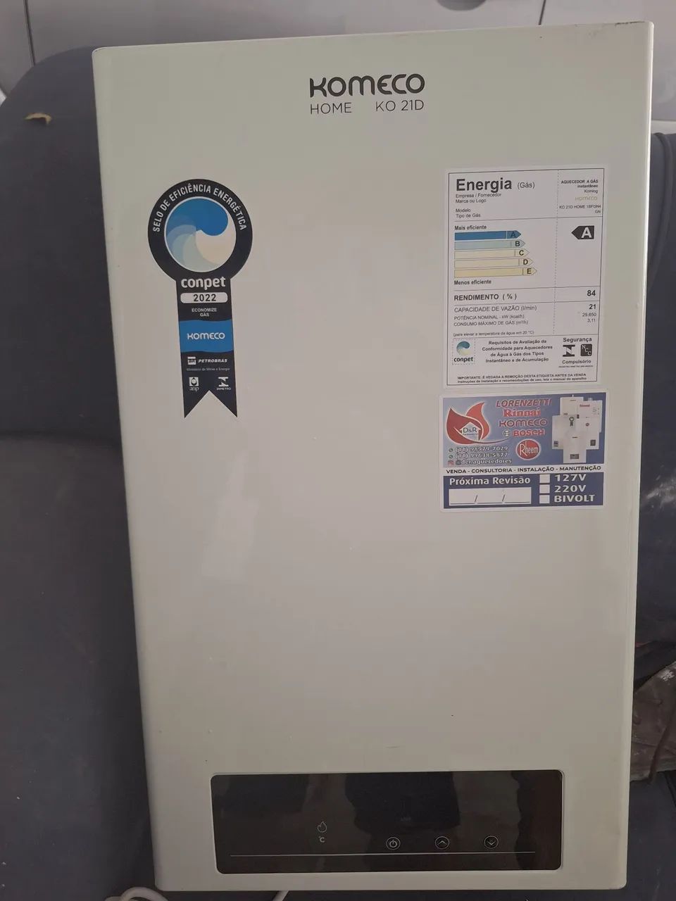 Aquecedor a gas (komeco)