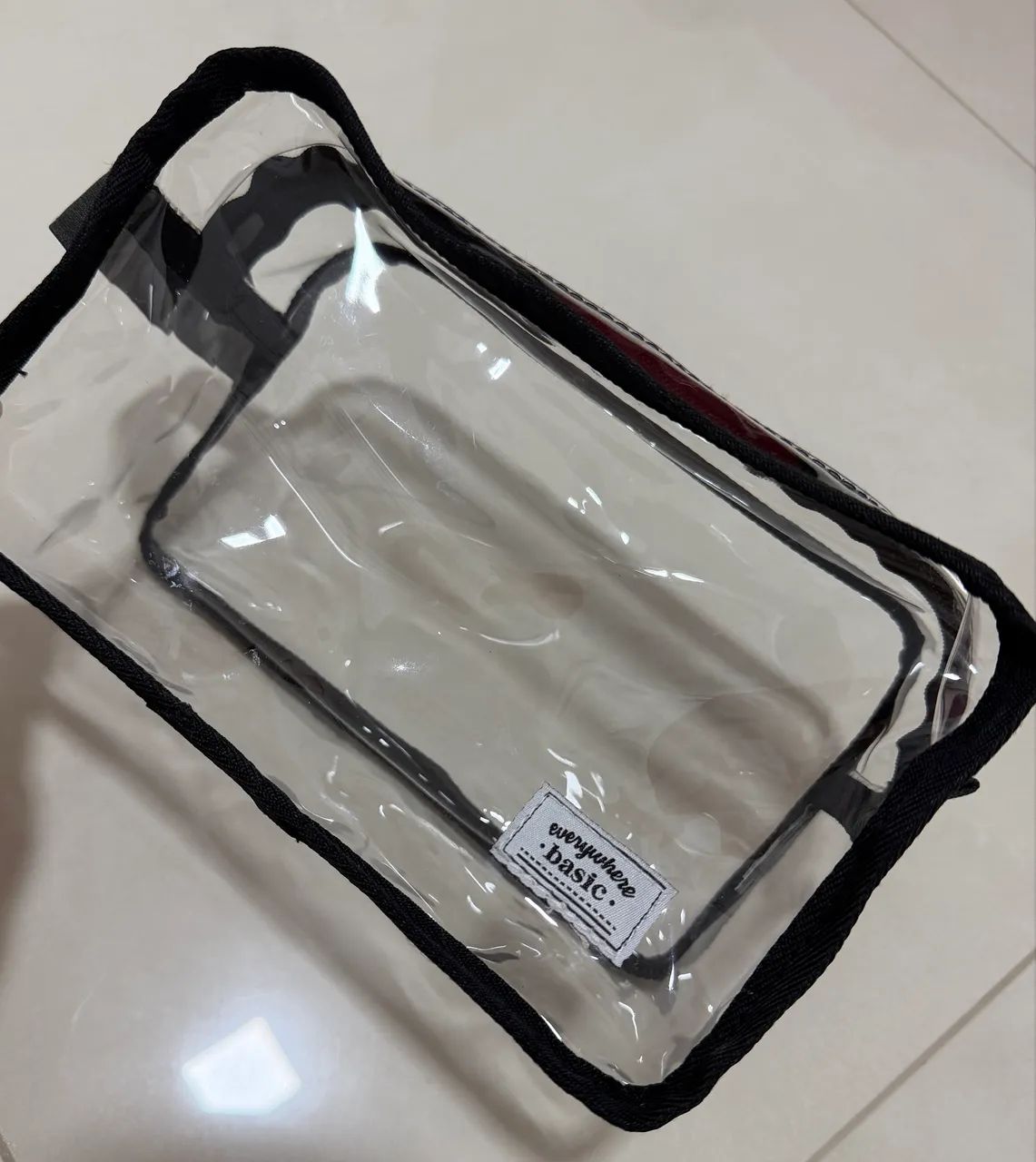 Necessaire de maquiagem transparente  - Foto 2