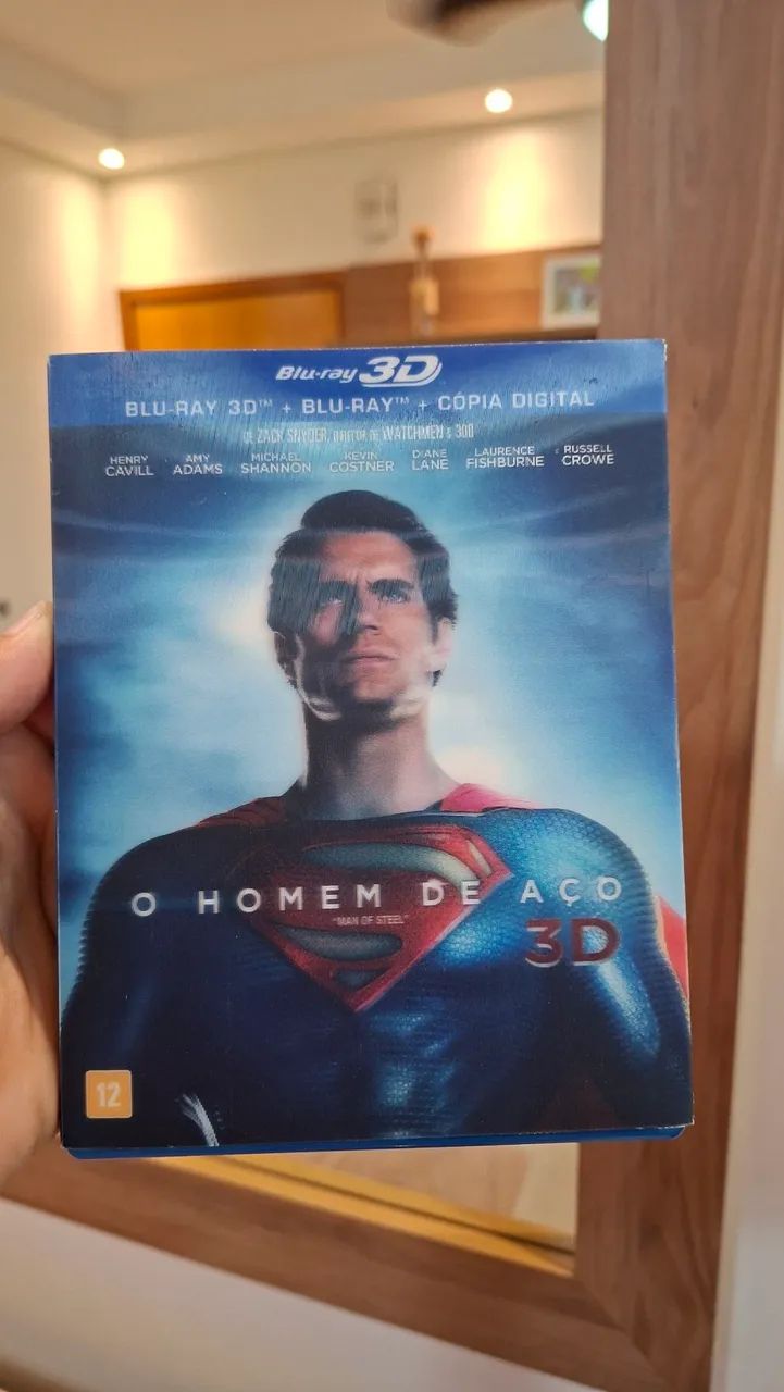 RARO! O Homem de Aço Blu-ray + 3D Original | Superman | Colecionador
