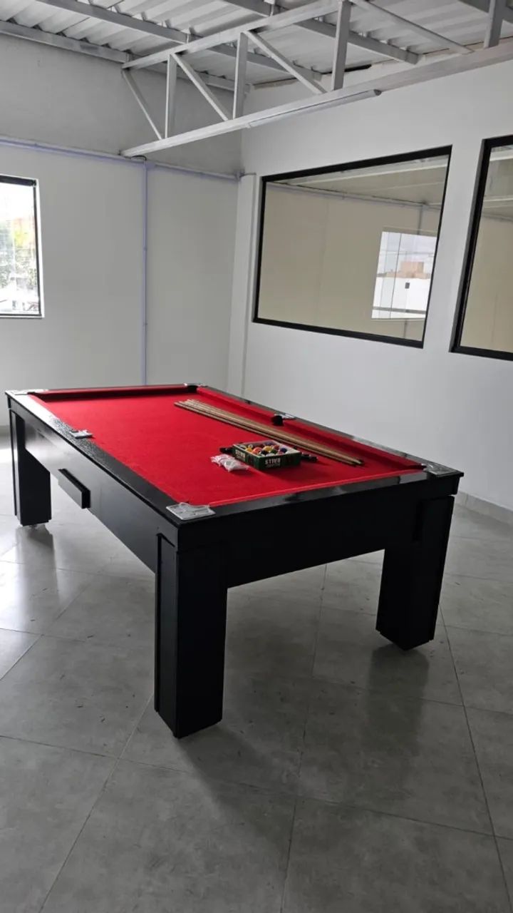 Mesa de sinuca - Modelo 4 pés - Gaveta - Oferta imperdível 