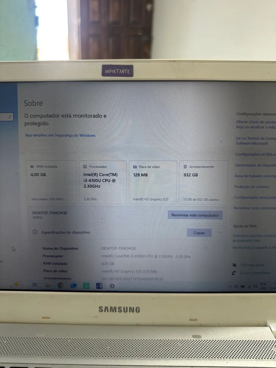 Notebook Samsung core i3 - Foto 3