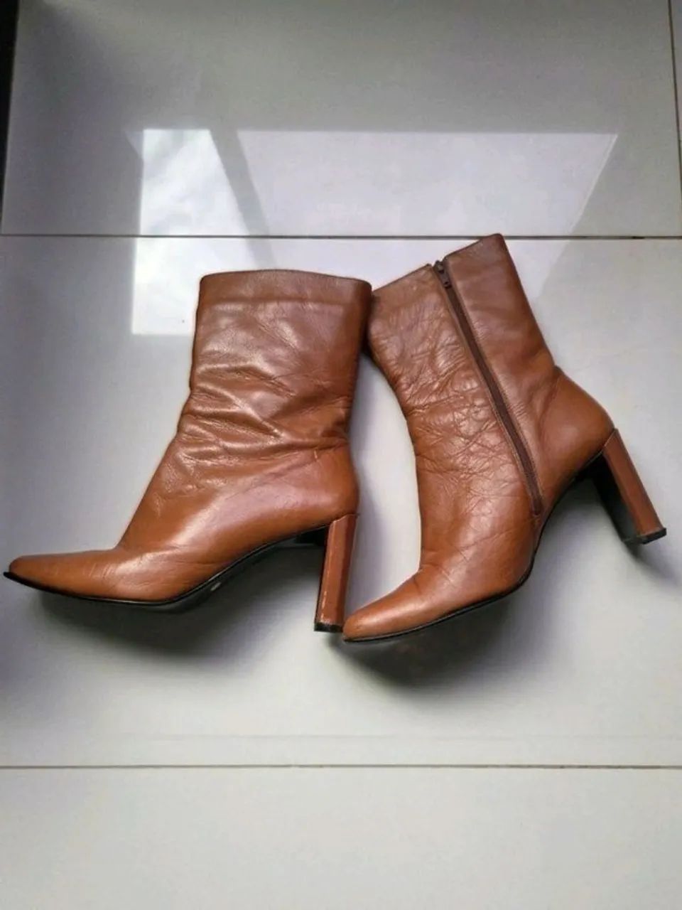 bota couro feminina corello n. 35