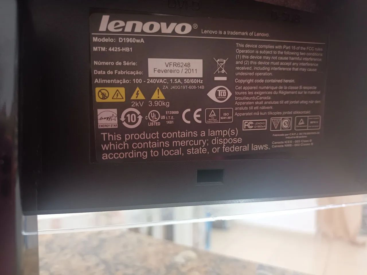 Monitor aoc 18,5' d1960 - Foto 2
