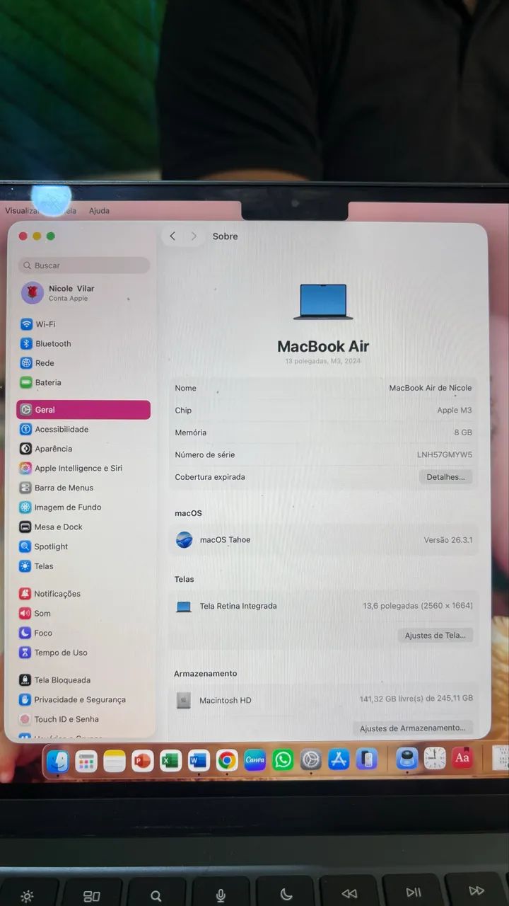 MacBook Air M3 13? 256GB - Excelente estado