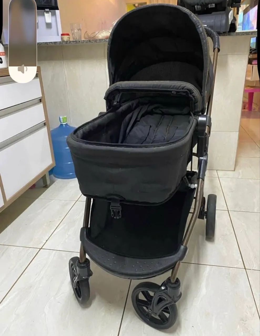 Carrinho de bebê completo com bebê conforto - Galzerano Olimpus  - Foto 5