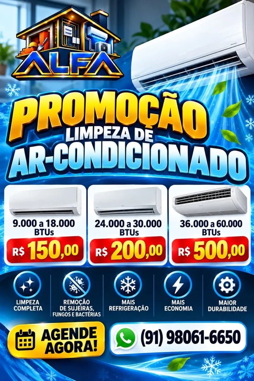Limpeza de ar condicionado 