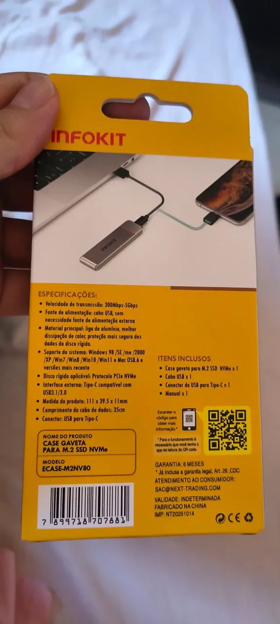 Case para SSD tipo NVMe - M2. - Foto 2