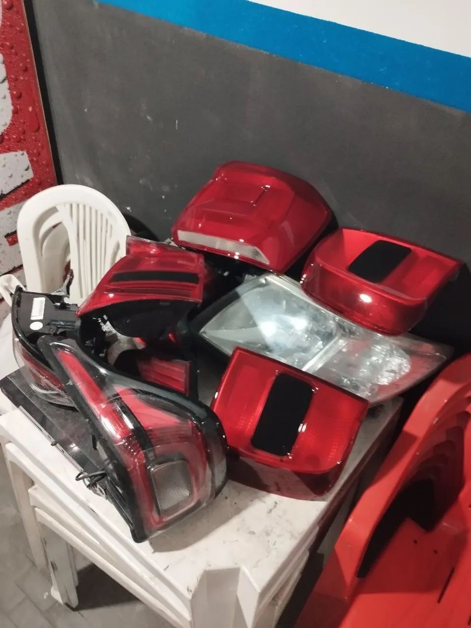 Farol e lanterna Hilux Saveiro gol Strada Siena corsa - Foto 5
