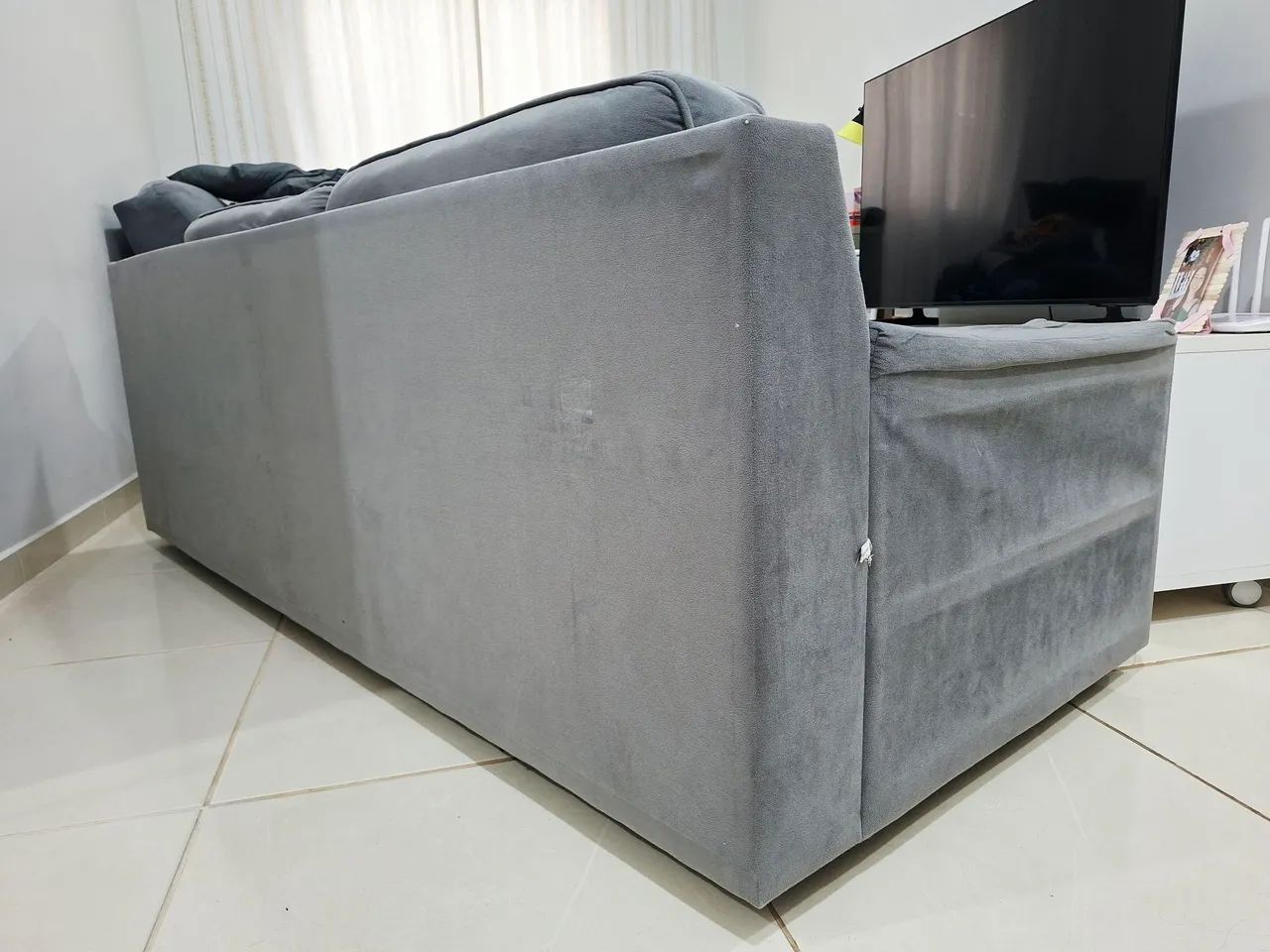 *VENDO SOFA 3 LUGARES* *OBS: RETIRAR NO LOCAL!* - Foto 4