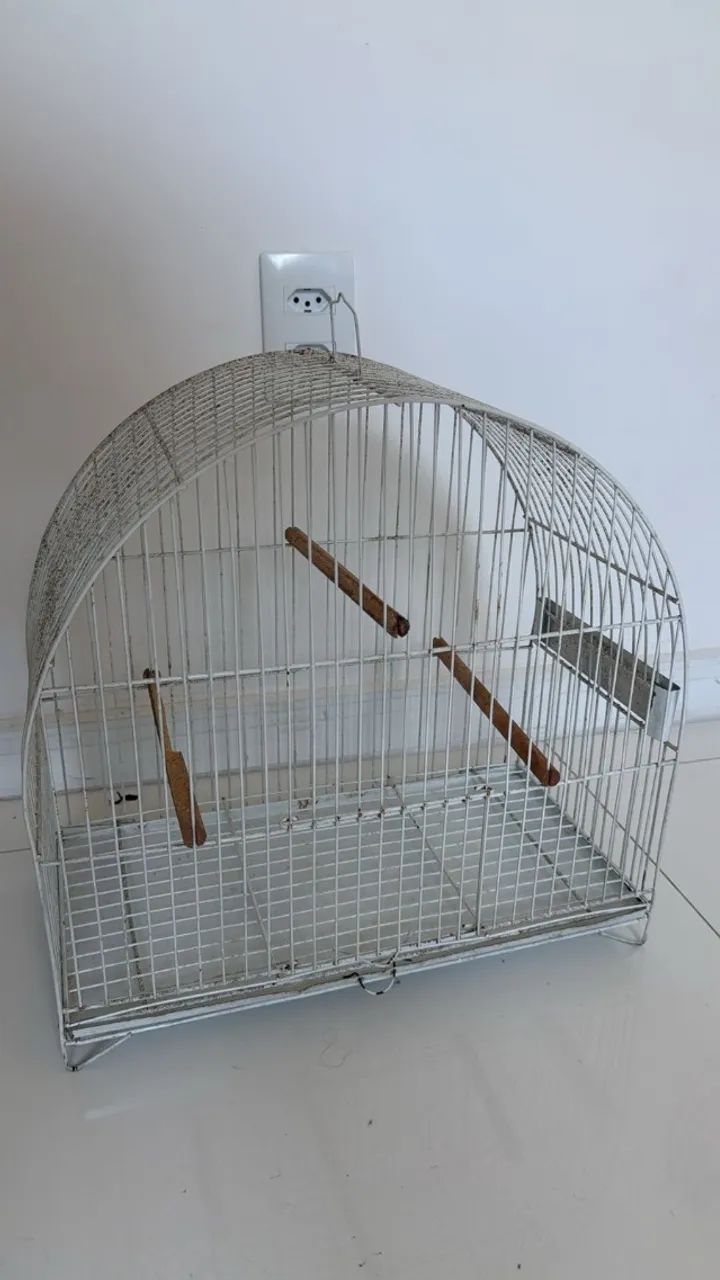 GAIOLA DE FERRO BRANCA - Foto 2