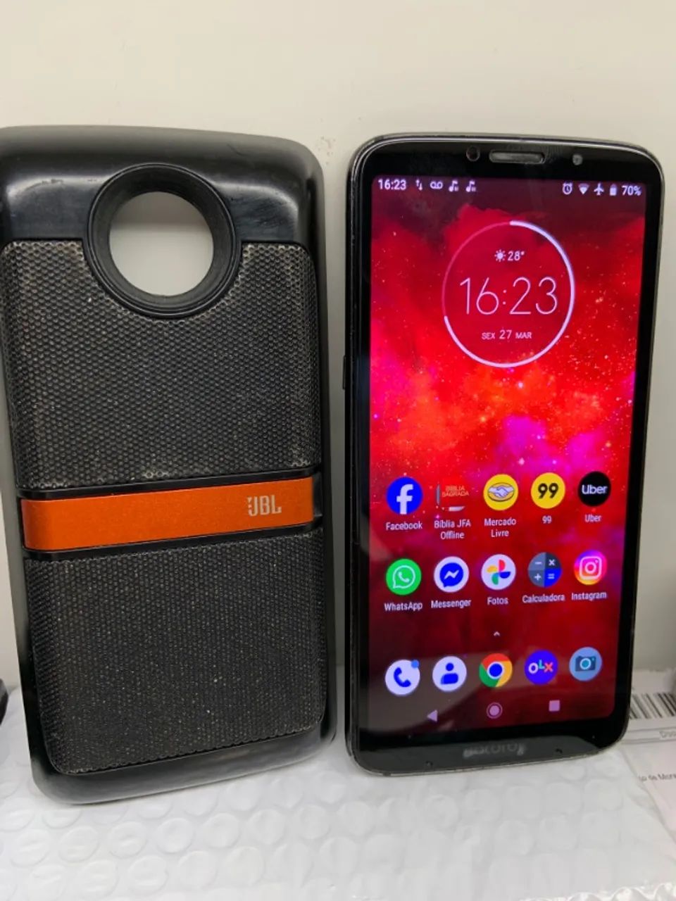 Moto Z3 + Snap JBL original - Foto 2