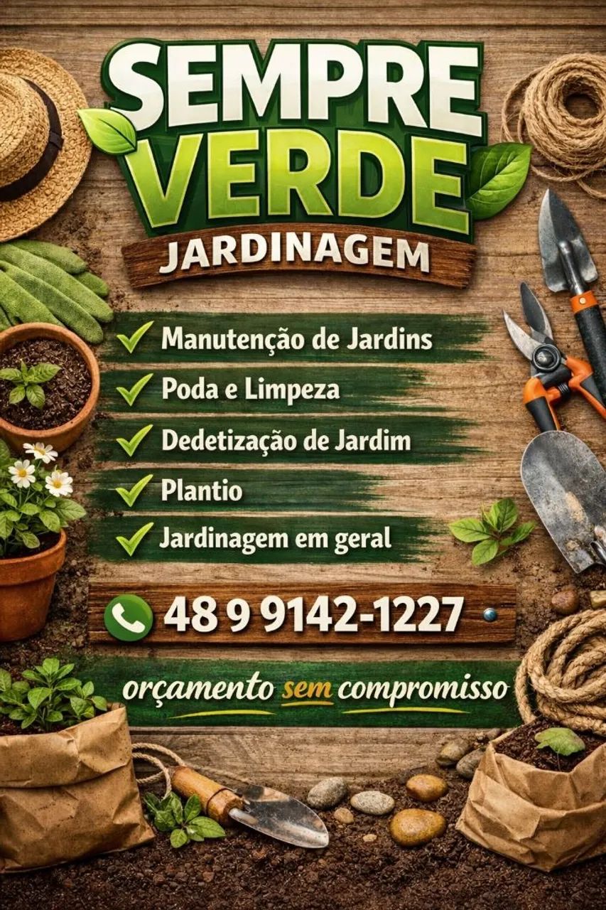 JARDINAGEM, PAISAGISMO E ROÇADAS | SEMPRE VERDE