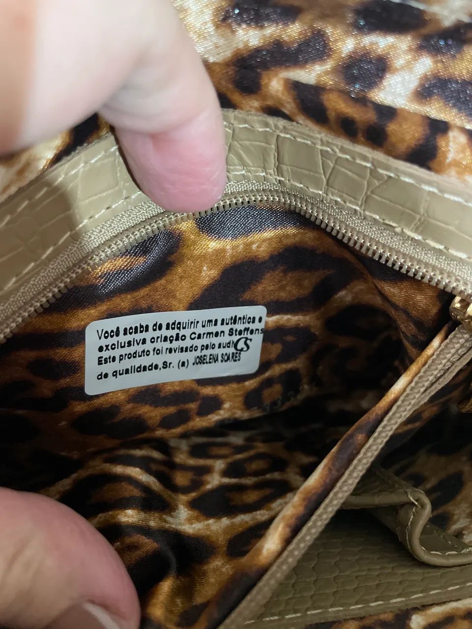 Bolsa de couro legítimo Carmen Steffens nova - Foto 2