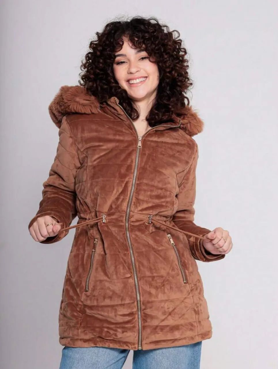 Parka suede acenturado  - Foto 2